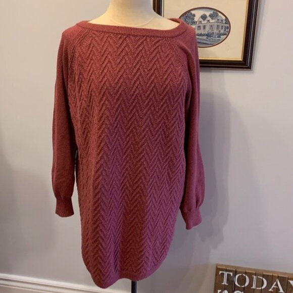 Reitmans Dusty Rose Knit Sweater - Picture 1 of 8